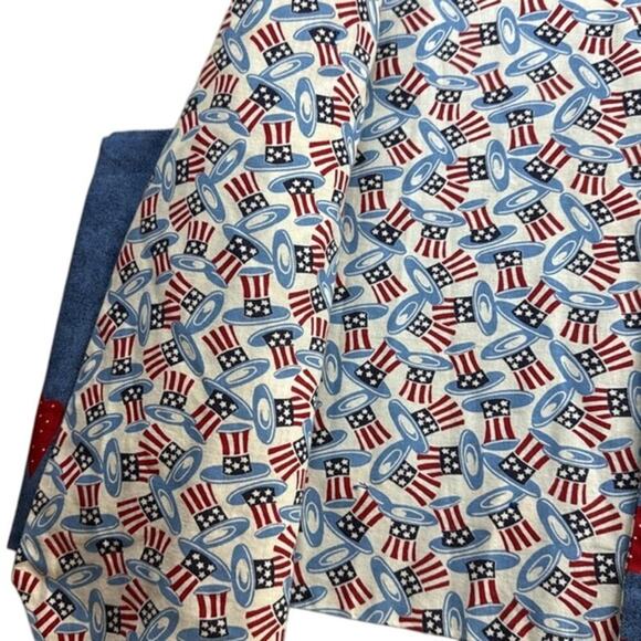 Handmade Patriotic Women's USA Red White Blue Vest Grandma Coastal ‎ Size XL - Picture 7 of 11